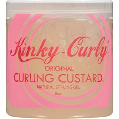 Keep your natural waves beautiful and shiny with the Original Curling Custard Gel from Kinky Curly. This styling gel will moisturize your hair, leaving each curl perfectly defined. The all-natural botanical formula is designed to reduce bulk while adding shine and lasting hold, so you can say goodbye to frizzy, untamed curls and enjoy your strengthened and nourished curls. Utilizing the humectant properties of the agave nectar, Curling Custard will give weight to your hair, define your curls, re Best Curl Products, Loose Wavy Curls, Wavy Curls, Shoulder Hair, Wash And Go, Curly Girl Method, Curl Cream, Styling Gel, Hair Gel