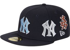 Acabo de empezar a seguir este producto en StockX: Supreme New York Yankees Kanji New Era Fitted Hat Navy Supreme New York, New Era Yankees, Yankee Hat, Custom Fitted Hats, New York Yankee Hat, Yankees Cap, Yankees Hat, Nba Hats, New Era Fitted