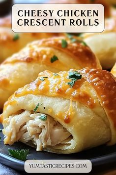 These cheesy chicken crescent rolls are buttery, flaky, and filled with creamy chicken goodness! Ready in under 30 minutes, they're perfect for snacks, dinners, or party appetizers. Click to discover the easiest way to make this irresistible dish!  #EasyRecipes #ChickenCrescentRolls #CheesyGoodness #QuickSnacks #ComfortFood Crescent Roll Chicken Roll Ups, Chicken Crescent Rolls, Chicken Crescent, Low Fat Cheese, Baked Rolls, Crescent Roll Dough, Party Appetizers, Cheesy Chicken, Canned Chicken