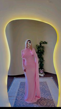 Pink Dress Hijab, Japanese Lolita Fashion, Grad Ideas, Hijab Look, Fancy Wedding Dresses, Fashion Goals