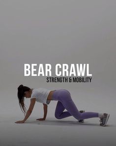 Postnatal Yoga, Bear Crawl, Abs Challenge, Lower Back Exercises, Calisthenics Workout, Lower Abs Workout, At Home Exercises, Fitness Activities, Fitness Planner