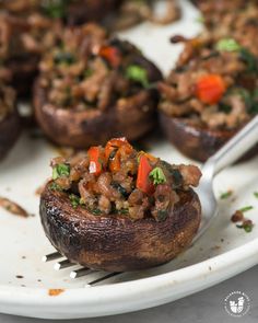 Get ready to wow your guests with these delicious and mouthwatering stuffed mushrooms at your next holiday party (also great for the Super Bowl)! Our family has been making Grandma Barbara's Stuffed Mushrooms for generations, and they've become a staple at every gathering. They're the perfect balance of savory, creamy, and oh-so-flavorful. Don't miss out on this amazing side dish - get the full recipe at balancedbites.com today! 😋