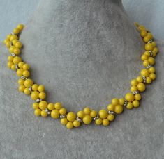 yellow Necklace,Glass Pearl Necklace,yellow Pearl flower Necklace,Wedding Necklace,bridesmaid jewelr Necklace Cheap, Pearl Flower Necklace, Yellow Flower Necklace, Boho Chic Necklace, Pink Pearl Necklace, Yellow Pearl, Yellow Necklace, Yellow Jewelry, Necklace Wedding