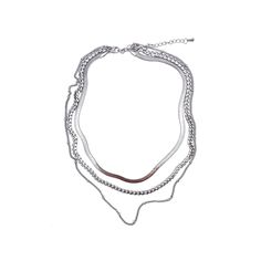 Classy and bold, this Adornia stainless steel layered chain necklace makes for a unique style. Nickel free Metal: stainless steel Chain length: 18 in. + 2-in. extender Packaging: pouch Plating: rhodium Finish: polished Chain type: cable, curb, snake Size: 17". Color: Silver Tone. Gender: female. Age Group: adult. Packaging Pouch, Layered Chain Necklace, Layered Chain, Layered Chains, Steel Chain, Stainless Steel Chain, Chain Lengths, Chain Length, Gender Female