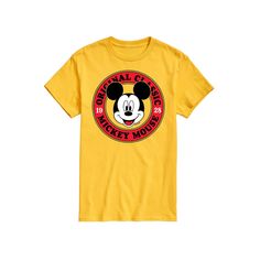 Add fun new style to your casual wardrobe with this Disney's Mickey Mouse Men's Original Classic Tee. © Disney Add fun new style to your casual wardrobe with this Disney's Mickey Mouse Men's Original Classic Tee. © Disney FEATURES Crewneck Short sleeveFABRIC & CARE Solid colors: cotton; Heather colors: cotton, polyester Machine wash Imported Size: XXL. Color: Yellow. Gender: male. Age Group: adult. Pattern: Graphic. Original Mickey Mouse, Pattern Graphic, Disney Mickey Mouse, Casual Wardrobe, Disney Mickey, New Style, Solid Colors, Age Group, Tops & Tees