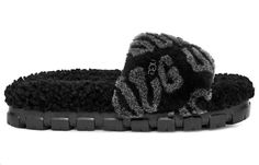 (WMNS) UGG Logo Slides 'Black' 1148770-BLK Fluffy Sandals, Spring Light, Things I Need To Buy, Black Sandals Flat, Pretty Sandals, Pretty Shoes Sneakers, Diy Clothes And Shoes, All Nike Shoes, Black Uggs