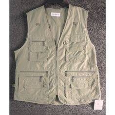 Olympina Fishing Hunting Tactical Vest Size Xl Tan Techwear Outerwear With Pockets For Camping, Tactical Outerwear With Side Pockets For Outdoor Activities, Functional Fishing Outerwear With Pockets, Khaki Outerwear With Multiple Pockets For Camping, Utility Outerwear With Multiple Pockets For Camping, Khaki Outerwear With Pockets For Camping, Functional Khaki Vest For Outdoor Activities, Khaki Functional Vest For Outdoor Activities, Tactical Vest