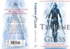 a book cover for throne of glass with an image of a woman standing in the snow