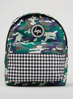 Topman Men's Multi Hype Camo Dogtooth Backpack | Bag Backpack Bag, Popular Items, Mini Backpack, Latest Clothes, Beautiful Outfits, New Collection