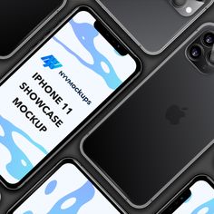 an iphone 11 mockup is shown with the new logo