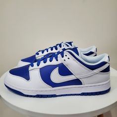 Nike Dunk Low Racer Blue Sku Dd1391 401 100% Authentic Brand New With Original Box Ship Same Day Or Next Day Classic Blue Sneakers With Rubber Sole, Classic Blue Skate Shoes With Rubber Sole, Blue High-top Leather Skate Shoes, Classic Blue Sneakers With Contrast Sole, Blue Casual Custom Sneakers With Cushioned Footbed, Blue Leather High-top Skate Shoes, Blue Leather Sneakers With Cushioned Footbed, Blue Cushioned Leather Sneakers, Blue Leather Lace-up Skate Shoes