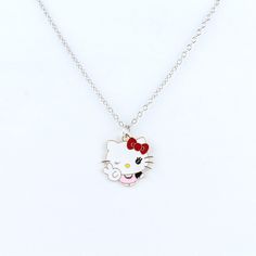 Kawaii Sanrio Pendant Necklace - Juneptune Melody Hello Kitty, Kawaii Sanrio, Charm Chain, Outfit Making, Cat Necklace, Sanrio Characters, Coque Iphone, Haiti, Iphone Phone Cases