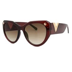 MariaKinz Sunglasses: Versa Cat Eye Oversized Sunglasses Tea-Brown Retro Fashion Women, Retro Cats, Holiday Wardrobe, Cat Eye Glasses, Eyewear Womens, Large Frames, Sunglass Lenses, Oversized Sunglasses, Trim Detail