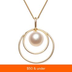 in stock Round Necklace From Macy's As A Gift, Macy's Round Necklace Perfect For Gifts, Macy's Round Necklace Gift, Macy's Round Necklaces Gift, Macy's Yellow Gold Necklaces For Anniversary, Macy's Yellow Gold Necklace For Anniversary, Fine Jewelry 14k Gold Round Pearl Necklace, Elegant 14k Stamped Necklaces, Elegant Macy's Necklaces For Anniversary