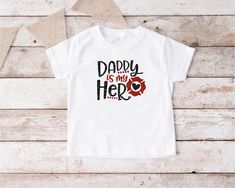 Fireman Shirt, Gift For Firefighter, Firefighter Shirt, Firefighter Family, Firefighter Baby, Firefighter Shirts, First Fathers Day, Gifts For New Dads, Matching Colors