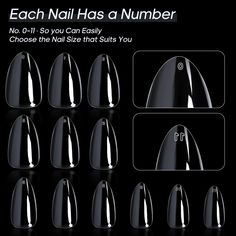 Diy Nail Tips, Clear Nail Tips, Short Almond Nails, Clear Nail, Gel Nail Tips, Short Almond, Short Square Nails, Clear Nails, Nail Art Hacks