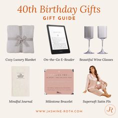 the ultimate gift guide for women and men is shown in this image with text that reads,