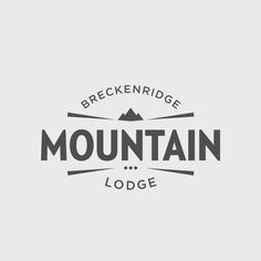 the mountain lodge logo is shown in black and white on a light gray background,