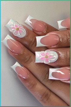 Korean Style Nails, Nails Rabbit, Gingham Nails, Rabbit Nails, Nails April, Glossy Nails, Nails Korean, Nails Vintage, Nails Floral