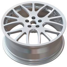 an aluminum wheel on a white background with no image to describe, it is not suitable for