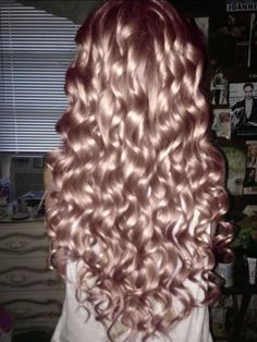 Ringlets Hair, Hairstyle Examples, Blonde Curly Hair, Wavy Curly Hair, Curly Hair Inspiration, Rose Gold Hair, Hair Stylist Life