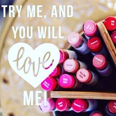 Have you heard about Lipsense? Have you tried it? If not call and schedule a one on one demo and try colors. Check me out on Facebook. www.facebook.com/lipsunlimited Try Me