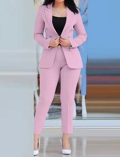 African Women Suits, Office Jackets For Women, Mom Dr, Womens Clothing Patterns, Elegant Office, Office Attire, Long Sleeve Blazers, Office Lady, Work Attire