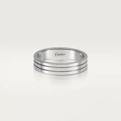 CRB4222500 - Trinity wedding band - White gold - Cartier White Wedding Bands For Men, Cartier Ring For Men, Men Silver Wedding Ring, Cartier Mens Wedding Band, Grooms Ring, Cartier Wedding Band, Wedding Rings Men, Men Wedding Rings, Cartier Wedding Bands