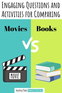 Book vs. Movie (Compare & Contrast): Questions and Activities to Inspire Critical Thinking Book Vs Movie, Because Of Winn Dixie, Spookley The Square Pumpkin, Square Pumpkin, Compare Contrast, Charlie And The Chocolate Factory, Winn Dixie