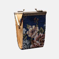 With a nod to the Victorian era, MCW’s freshly combines the classic and elegant design of the traditional carpet bag with a textural and tactile twist.This cute yet functional card wallet is is made with rich chenille carpet fabric, silky lining and kiss lock clasp, it's a perfect addition for your purse, or fits in jean pockets when you are not wanting to carry a bag.Besides credit cards and ID, the card slots can hold business cards or work badge as well, and you can put bills in the 2 deeper Rectangular Coin Purse With Card Slots, Rectangular Evening Bags With Card Slots, Vintage Rectangular Card Holder For Everyday Use, Vintage Card Holder With Interior Slots, Vintage Rectangular Card Holder With Card Slots, Elegant Blue Coin Purse With Card Slots, Vintage Rectangular Card Holder With Coin Pocket, Formal Handmade Rectangular Wallets, Vintage Rectangular Coin Purse With Card Slots