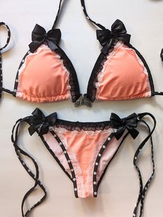 Custom Swimwear, Emo Girls, Goth Outfits, Cheeky Bikinis