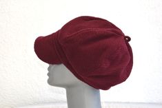 Vintage Newsboy Dark Red Hat Wool Polyester Women Accessory Winter Fall MCM Mid Century Modern Germany Old Fashion ►Dimensions: One size Circumference Around Inner Band:  58 cm   ►Style: Newsboy Hat ►Occasion: Casual ►Season: All Season ►Period: Mid 20th Century ►Styles: Retro, MCM ►Place of Origin: Germany ►Materials: 85% Wool, 15% Polyamide ►Condition: Vintage /Used C - 2 Red Cotton Hat For Fall, Hat Wool, Newsboy Hat, News Boy Hat, Old Fashion, Newsboy Cap, Red Hat, Cool Hats, Red Hats