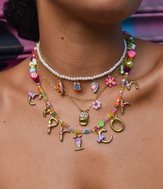 *Make Your Own* Kooky Spells & Numbers Necklace – Susan Alexandra Beaded Necklace Diy, Funky Jewelry, Jewelry Lookbook, Girly Jewelry, Jewelry Inspo, Pretty Jewellery, Mode Inspiration, Cute Jewelry, Jewelry Inspiration