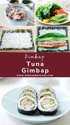 Tuna Gimbap Rice Rolls Recipe, Tuna Kimbap, Seaweed Rice, Sushi Recipes Homemade, Canned Tuna Recipes, Asian Noodle Dishes, Wok Recipes, Asian Side Dishes, Mongolian Beef Recipes