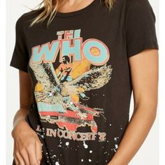 This Vintage Chaser The Who Concert Tee Is From The Classic Rock Band's 1982 Tour. Performed Exclusively In The Us & Canada To Promote Their Album It's Hard, This Tour Was Marketed As The Band's Last Although They Did Reunite Soon Afterwards And Continue To Release New Albums & Tour To This Day. 100% Cotton Washed Out & Paint Splatter Distressed Details Short Sleeves ,Crewneck Shop With Confidence Posh Ambassador Ships Same/Next Day 5 Seller I Welcome Reasonable Offers *Vintage Band Tee, Band, Concert, Vintage Top For Fall Concert, Vintage Tops For Fall Concert, Retro Fall Concert Tops, Retro Fall Tops For Concert, Retro Tops For Fall Concerts, Graphic Tee With Vintage Print For Concert, Retro Band Logo Top For Summer, Retro Graphic Print Top For Concert, Vintage Logo Print Top For Concert