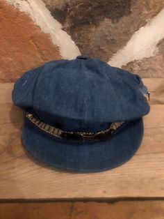 Vintage denim, newsboy style hat with side pocket in good condition Newsboy Hat, Boy Hat, News Boy Hat, Side Pocket, Vintage Denim, Hat Fashion, Sun Hats, Caps Hats, Accessories Hats