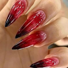 Click the “visit” button to view on Amazon. Horror Gothic Press on Nails Long Pointed Halloween Fake Nails Scary Bloody Design Acrylic False Nails Full Cover Glue on Nails for Women Halloween Nail Art Decorations, Goth Nails Kits 24Pcs. Long Pointed Nails, Ongles Goth, Red Fake Nails, Nails Gradient, Nail Art Halloween, Gothic Ideas, Almond Acrylic, Halloween Manicure, Gothic Christmas