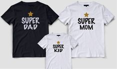 Super dad shirt Matching family t-shirts set Family matching | Etsy Father's Day Family Text Print T-shirt, Matching Family T-shirts For Father's Day, Matching Custom Print T-shirt For Family Events, Father's Day Family T-shirt With Text Print, Cotton Graphic Print Top For Family Events, Father's Day Text Print T-shirt, Cotton Tops With Graphic Print For Family Events, Matching Family Cotton T-shirt, Cotton T-shirt With Name Print For Family Events