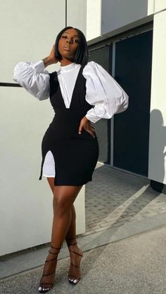 African Woman Aesthetic, Aesthetic Work Outfit, Style A White Shirt, Prom Dresses Green, Hoco Dresses Flowy, Green Prom Dresses, Green Prom, White Mini Dress Outfit, Rehearsal Dinner Dresses