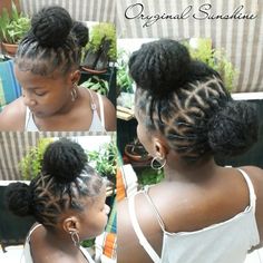 Kid Locs Daughters, Kid Locs, Natural Extensions, Loc Ideas, Loc Nation, Locks Hair, Afro Hair, Loc Styles