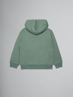 Long-sleeved hooded sweatshirt. Logo on the front with contrasting colour embroidery that continues on the sleeves. Ribbed construction on cuffs and hem. Green Fleece Hoodie With Ribbed Cuffs, Cotton Fleece Hoodie With Ribbed Cuffs, Hooded Cotton Fleece Hoodie With Ribbed Cuffs, Green Hooded Cotton Sweats, Green Cotton Hoodie With Ribbed Cuffs, Green Cotton Sweatshirt With Double-lined Hood, Green Sporty Hoodie With Embroidered Logo, Sporty Green Hoodie With Embroidered Logo, Green Cotton Hooded Jacket With Adjustable Hood