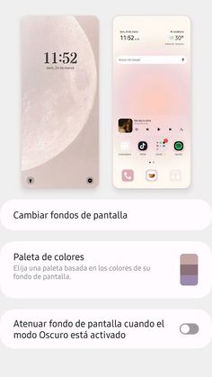 an iphone screen with text and icons on it, including the number one phone in spanish