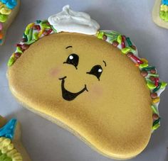 an image of a taco that is decorated with icing