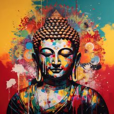 Buddha painting Glass Painting Designs Budha, Bhagwan Buddha, Teachings Of Buddha, Nepali Art, Gautam Budh, Buddha Pictures, Dimension Art, Wallpaper Editing