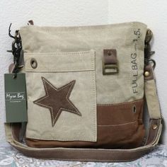 Cool Bags, Mode Hippie, Nature Friendly, Mia 3, Upcycled Materials, Canvas Bags, Vintage Star, Bag Shop