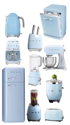 many different appliances are shown in this image