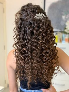 #hair #fashion #curlyhair #hairstyles #haircare #haircolor #curlyhairstyles #curlygirlmethod #curly #curlyhairextensions Pageant Hair Curly Hair, Hairstyles Curly Hair For Wedding, Hairstyles For Prom For Curly Hair, Hair Styles For Curly Hair Prom, Hairstyle For Curly Hair Wedding, Hairstyle For Curly Hair For Wedding, Haïr Style For Curly Hair For Wedding, Styling Curly Hair For Wedding, Cute Curly Hairstyles For Weddings