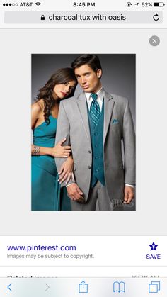 an image of a man and woman dressed in formal wear on the app store's website