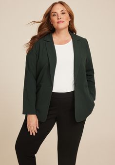 Women's Blazers - .mar-Pdp-Section .mar-Product-Description {Color: #000;}.mar-Pdp-Section .mar-Product-Description Ul .mar-Pdp-Section .mar-Product-Description Ul>Li {Margin-Left: 10Px;padding-Left: 10Px;}.mar-Pdp-Section .mar-Product-Description .mar-Product-Description-Content Ul Li{List-Style-Type: Disc;margin: 0 0 5Px;padding-Left: 5Px;}.mar-Pdp-Section .mar-Product-Description P {Color: #000;padding: 5Px 0;}@media Only Screen And (Max-Width: 1023Px){.mar-Pdp-Section .mar-Product-Descriptio Curvy Professional Work Outfits, Plus Business Casual, Curvy Capsule Wardrobe, Maurices Plus Size, Professional Work Outfit, Interview Outfits, Plus Size Blazer, Travel Clothing, Boyfriend Blazer