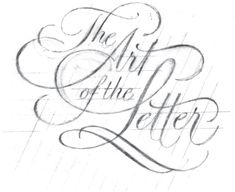 the art of the letter written in cursive writing